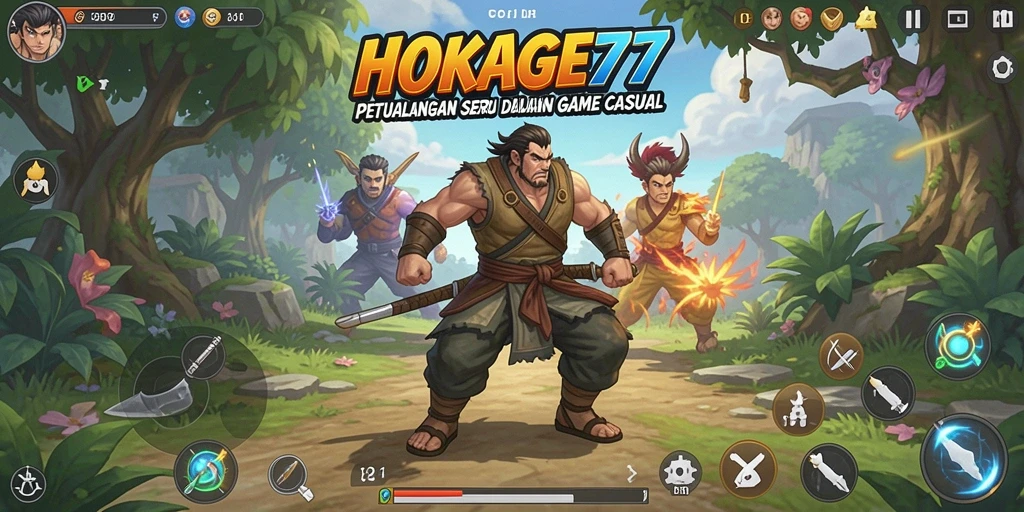 Gameplay seru dan interaktif HOKAGE77 dengan karakter unik.