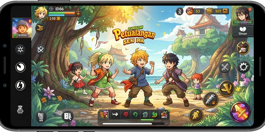 Gameplay seru di dunia Anime yang penuh petualangan.