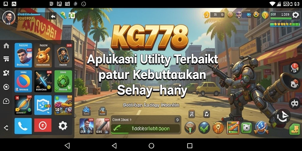 Tampilan utama KG778 dengan fitur utilitas yang menarik.
