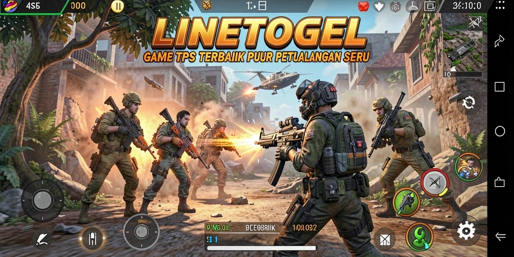Tampilan gameplay seru dari LINETOGEL dengan aksi TPS yang mendebarkan.