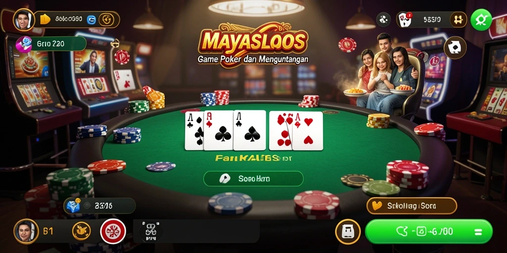 Gameplay seru Poker di MAYASLOTS, penuh tantangan!