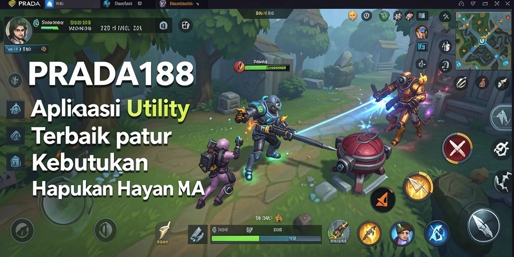 Tampilan utama PRADA188 dengan fitur-fitur Utility yang menarik.