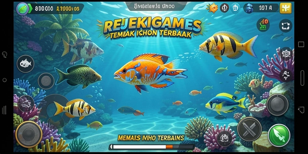Tampilan gameplay seru dari REJEKIGAMES Tembak Ikan.