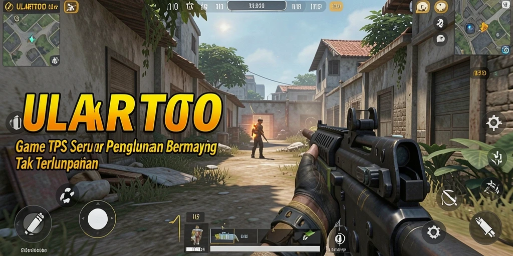 Tampilan aksi seru ULARTOTO dalam gameplay TPS yang intens.